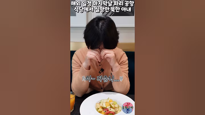 해외 일정 마지막날 파리 공항 식당에서 실망한 북한 아내 #shorts #이탈리아 #파리 #공항 #식당 #윤설미