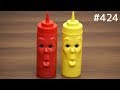 目がまばたきする！顔の調味料入れ「マックス＆モリス ケチャップ＆マスタード」 / max & morris　ketchup & mustard