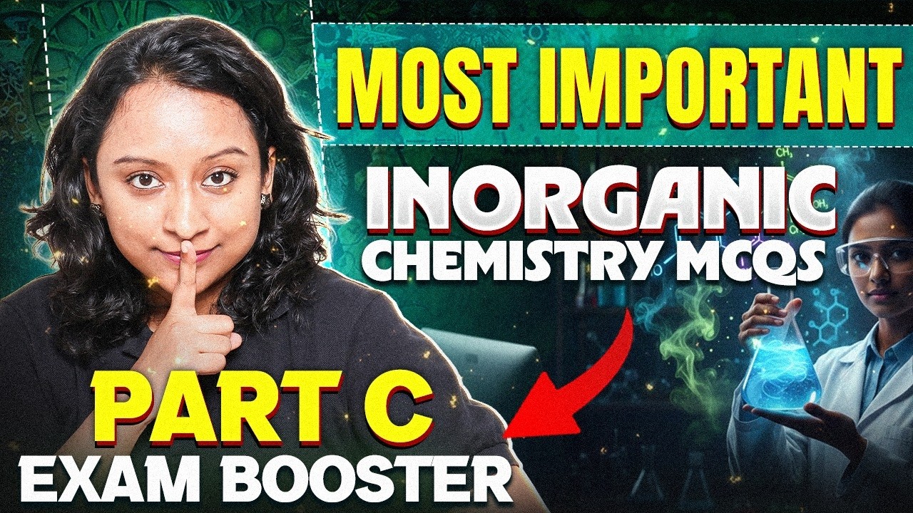 Inorganic Chemistry Pakka MCQs 💥 | Part C | 2nd PUC Final Exam 🔥