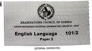 Grade 9 English paper 2 2023 External