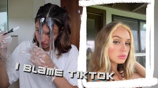 IMPULSIVELY DYING MY HAIR IN QUARANTINE (we broke up)
#dyingmyhair #tiktok #webrokeup
I would like to thank TikTok for making me do this. I might just be an e-girl now.
Products:
Knight & Wilson Color Freedom - Cream Bleach - 5.9 fl oz
https://shop-links.co/1721892869007426106
Hope you all enjoyed! Please sub! were so close to 400k!
Follow me everywhere: @tringsby
Tiktok:
IG: https://www.instagram.com/tringsby
Snap & twitter: @tringsby
I love you with all my heart. If youre reading this go drink a glass of water and then comment down below.
xx IMPULSIVELY DYING MY HAIR IN QUARANTINE (we broke up)
