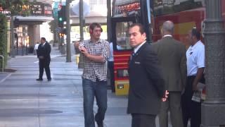 David Freese Leaving LA Hotel During NLCS -- iFolloSports.com