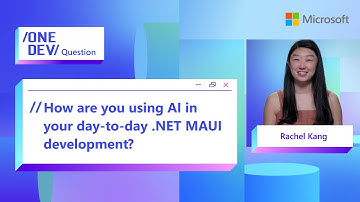 How are you using AI in your day-to-day .NET MAUI development?