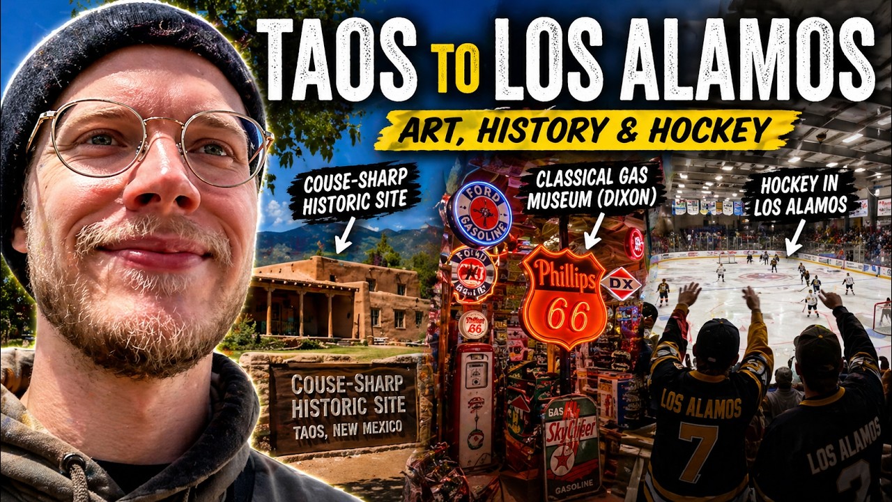 YouTube thumbnail for Taos to Los Alamos: Couse-Sharp Site, Classic Gas Museum