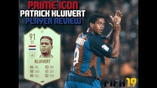 Fifa 19 91 Prime Patrick Kluivert Icon Review