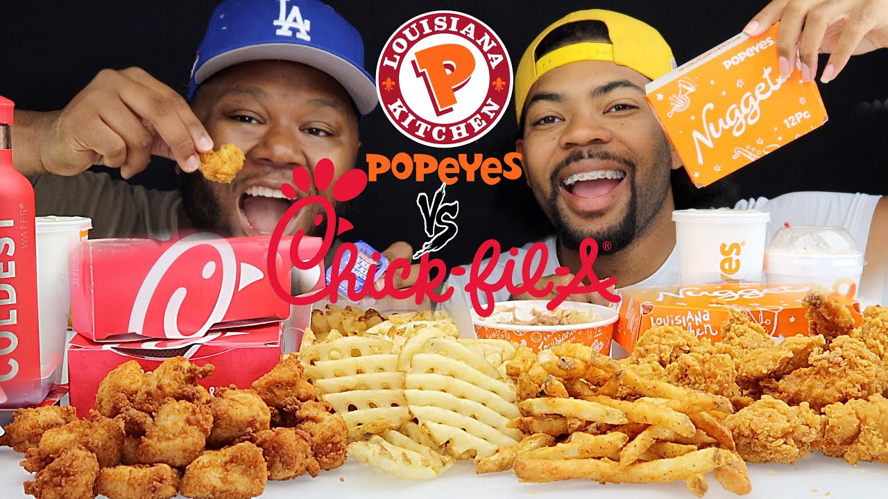 POPEYES CHICKEN NUGGETS ARE BACK VS CHICK FIL A NUGGETS REVIEW YouTube