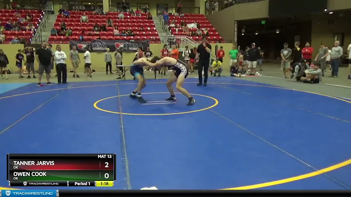 160 Lbs Cons. Round 2 - Tanner Jarvis, OK Vs Owen ...