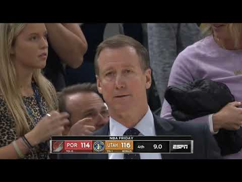 Gobert goaltending on Lillard with 9 seconds left