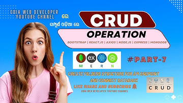 MERN Stack CRUD Application Project For Beginner In Odia 2022 | Part-7 |  Mongo Database Connection