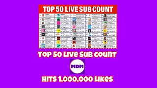 MDM’s Top 50 Live Sub Count Hits 1,000,000 Likes