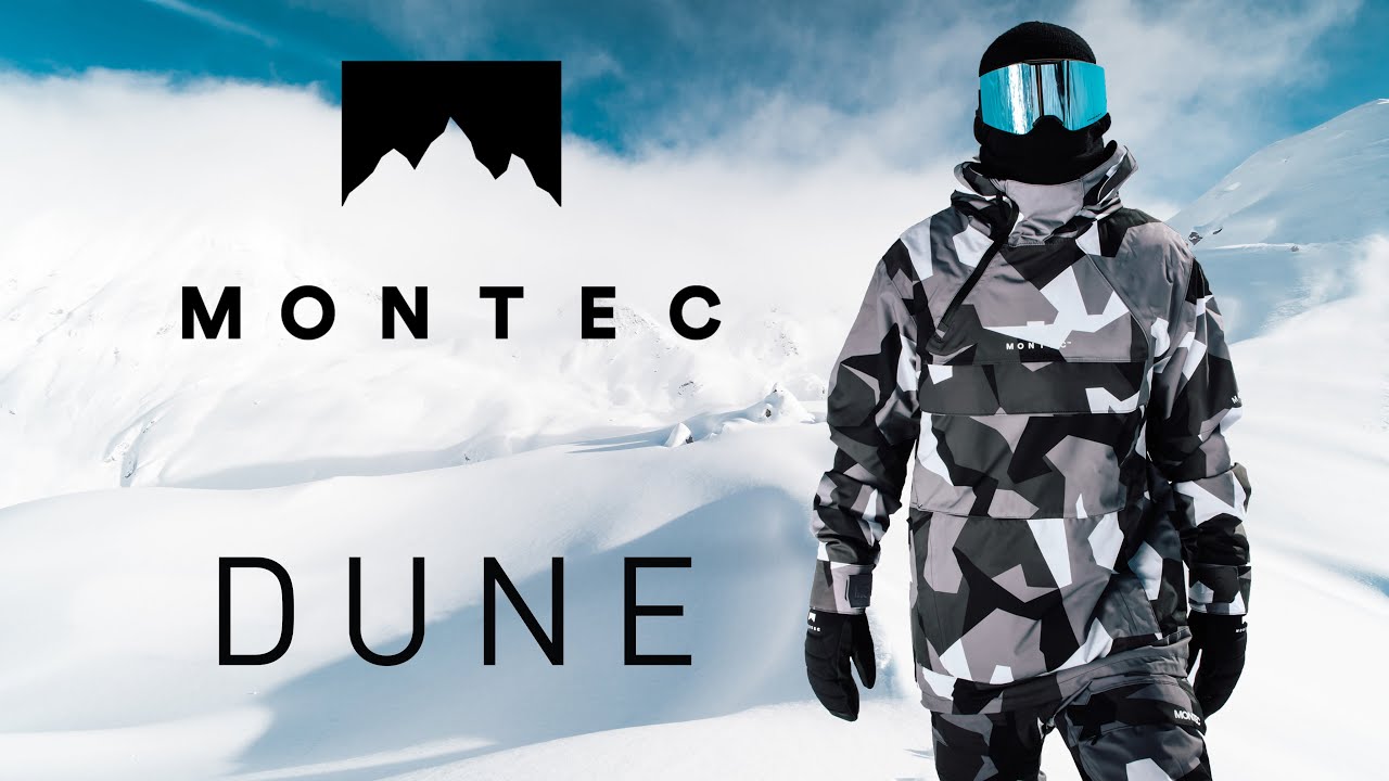 dune ski jacket khaki white