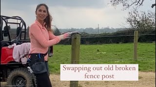 How to swap out a fence post