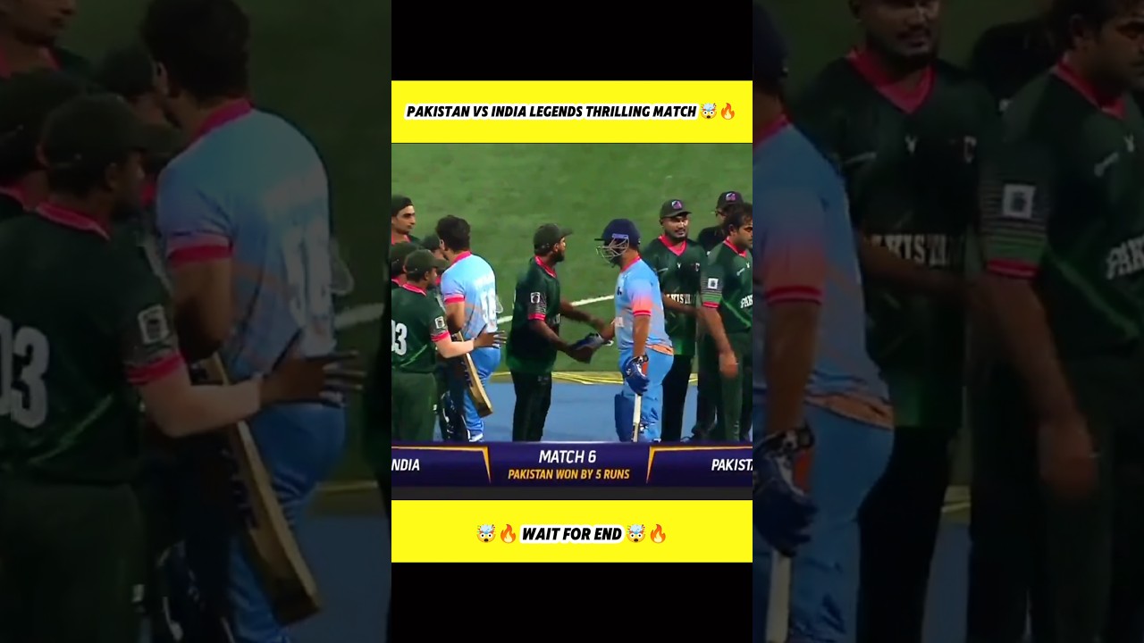 Pakistan vs India Legend's 4 Over thrilling Match 🤯🔥
