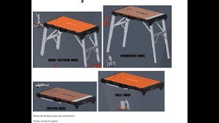 VIKA Multi-purpose 4 in 1 work table