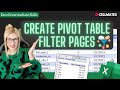 Create pivot table report filter pages