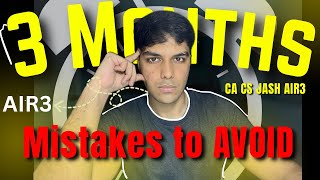 “Why MOST Aspirants FAIL ❌– 5 MISTAKES You’re Probably Making Too”💥 CA CS Jash Keswani (AIR3)🦚✨