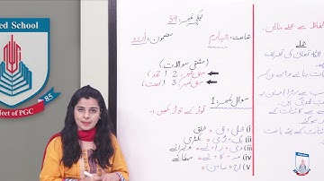 Class 4 - Urdu - Lecture 39 Sabaq 2 ,3 Mashqi swalat - Allied Schools