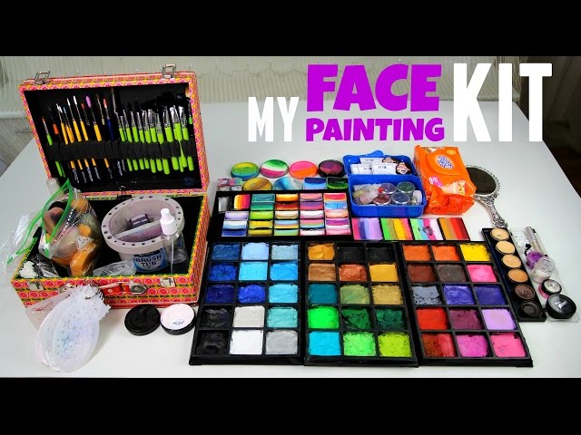 My Face Painting Set UP — Paints, Brushes, Workplace Organizing