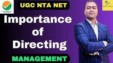 Directing | Importance of Directing