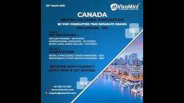 #BCPNP | British Columbia Provincial Nominee Program (BC PNP) | VisaMint Overseas Services