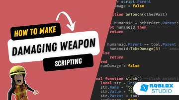 How to Make a Weapon That Damages on Roblox Studio