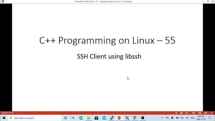 C++ Programming on Linux - SSH Client (Execute command on Remote)