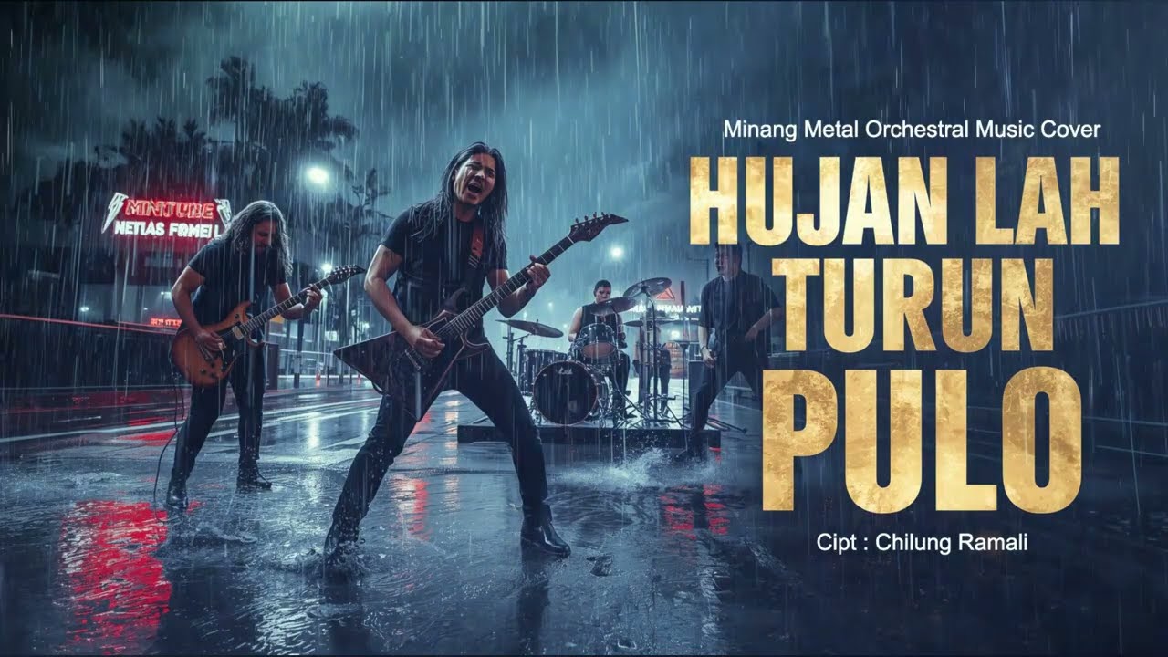 🎸 HUJAN LAH TURUN PULO – Cipt: Chilung Ramali | Minang Metal Orchestral Cover 🎻🔥