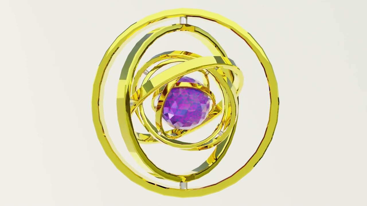 Abstract Gyroscope Array (Blender Animation) - YouTube