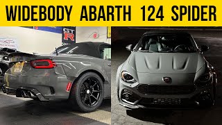 Abarth 124 Spider Widebody Reveal Three Hundred Carbon Fiber Rear Diffuser Abarth 124 Spider Unboxing
