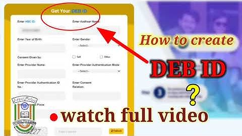 Hoe maak ik een DEB-ID aan? | Volledig proces voor online UGC-DEB-toelating