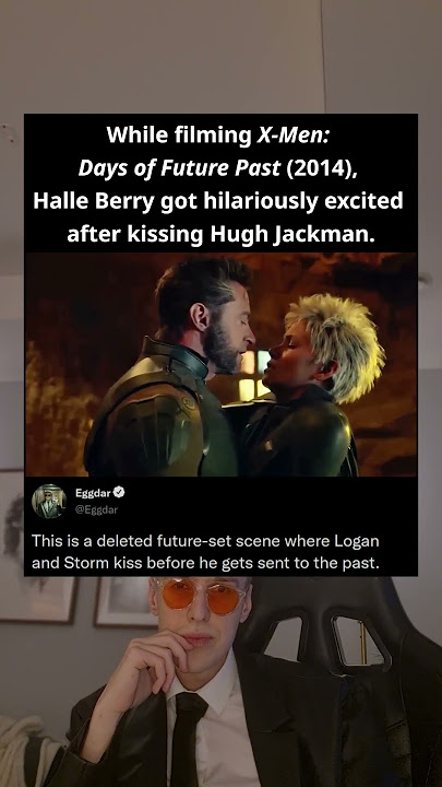 While filming X-Men: Days of Future Past (2014), Halle Berry got hilariously excited after kissing