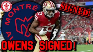 Montreal Alouettes Sign Terique Owens to a 2-Year Contract!
