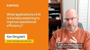 What applications of AI is Kantata exploring to improve operational efficiency?