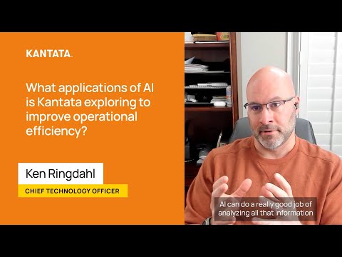 What applications of AI is Kantata exploring to improve operational efficiency? - video from Kantata