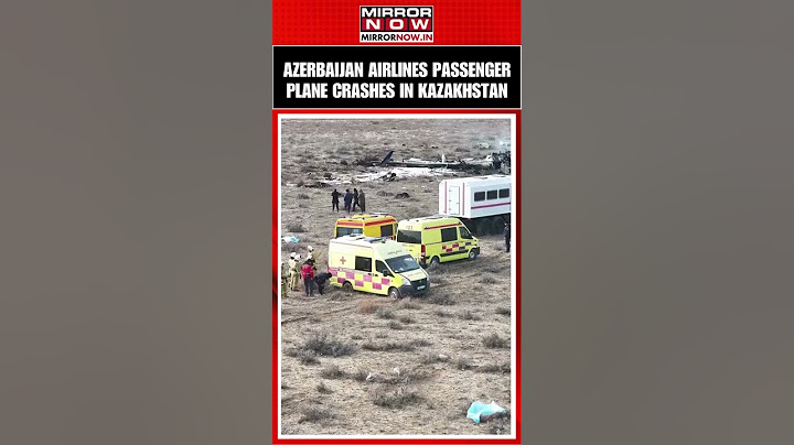 Watch: Russia-bound Azerbaijan Airlines Plane Crashes Near Kazakhstan; 42 Likely Dead  | #shorts