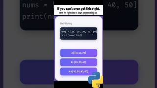 Python Interview Question | Crack Your Next Data Science Job | Python MCQ Challenge