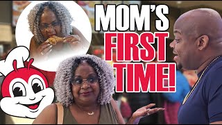 My Mother Trying Jollibee | a first timer's REACTION