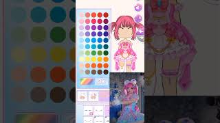 #shorts kosplay anime VS chibi doll dressup screenshot 5