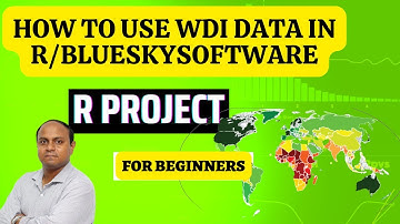 How to use WDI data in R & BlueSky Software|| Simple Project in R GUI for Beginners|| #WDI#R#BlueSky