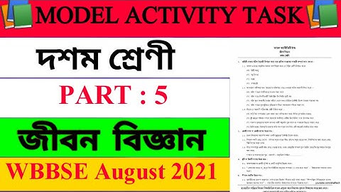 Class 10 Life science model activity task | part 5 | class 10| #WBBSE