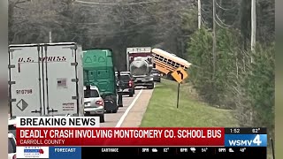 Troopers On Scene Of Fatal Crash Involving Montgomery County School Bus In Carroll County