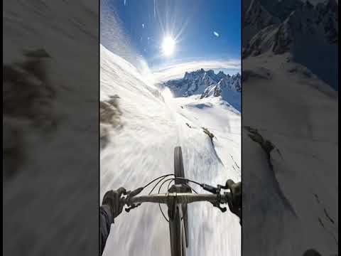The scariest ridge I’ve ever pedaled. 💀 #shorts #extreme
