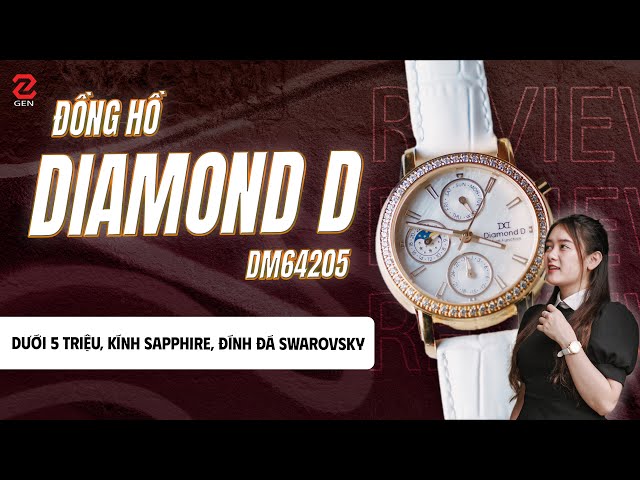 Trải nghiệm đồng hồ Diamond D: chỉ hơn 4 triệu, mặt kính Sapphire, đính đá Swarovsky,...