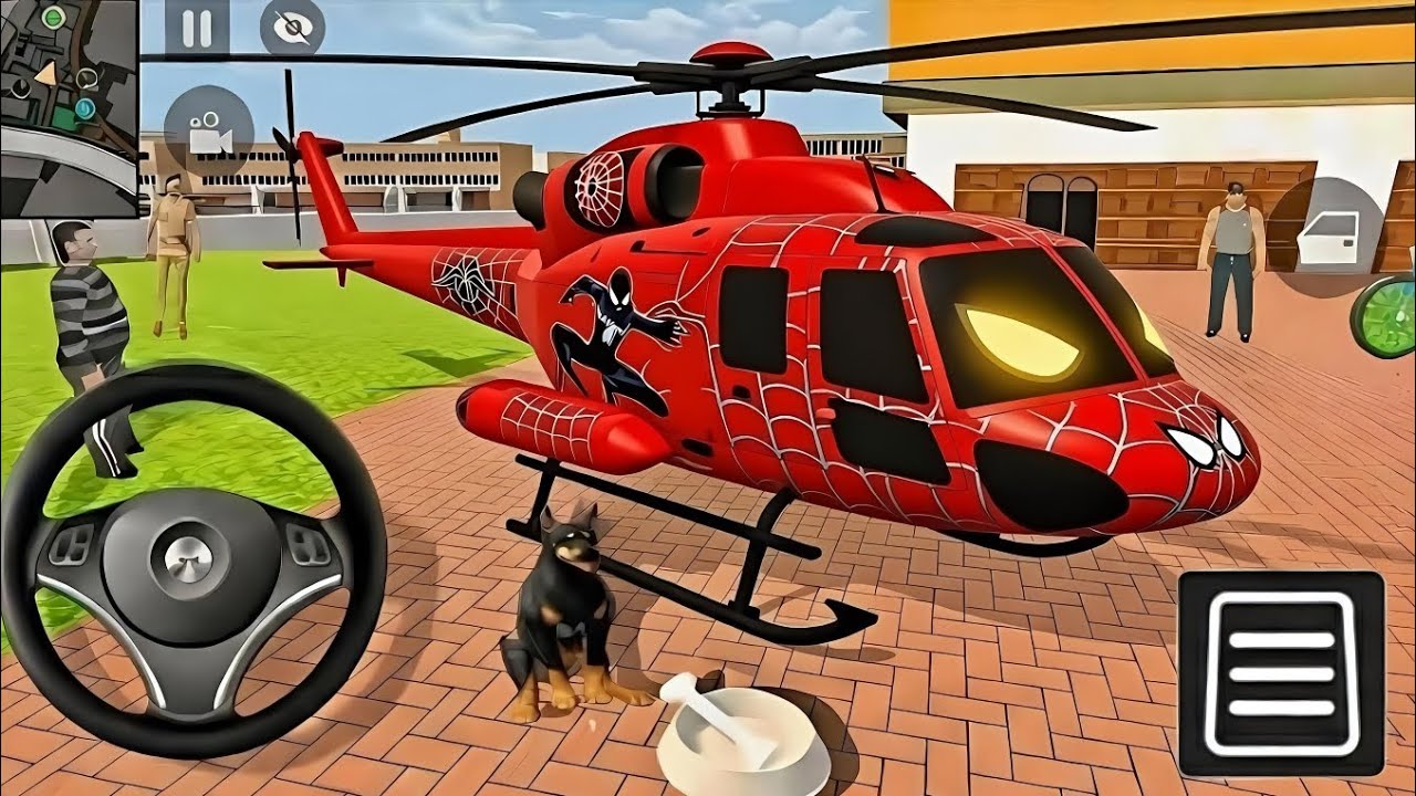 😱Indian Thift Auto Simulator😍Purchase by Spiderman🕷️Monster Helecopter🔥police City Mission😳 Gameplay