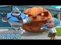 Night of the living pumpkin  baby daniel and arpo the robot  funny cartoons for kids