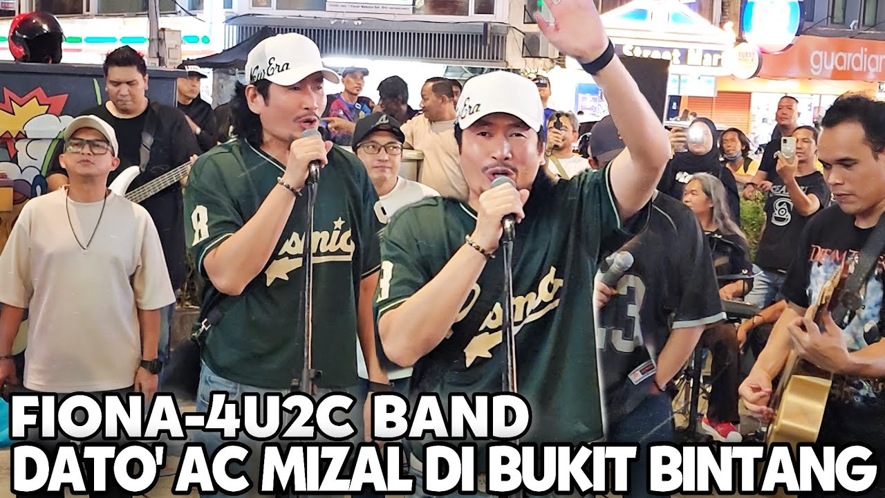 Kumpulan band 4U2C Turun bukit bintang | Sampai dua Kali dato' ac mizal bawak lagu fiona