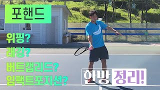 포핸드 임팩트는 어떻게???