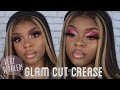 OMBRÉ GLAM CUT CREASE + BLACK OWNED MAKEUP BRANDS (very detailed) | Joanna Divine
