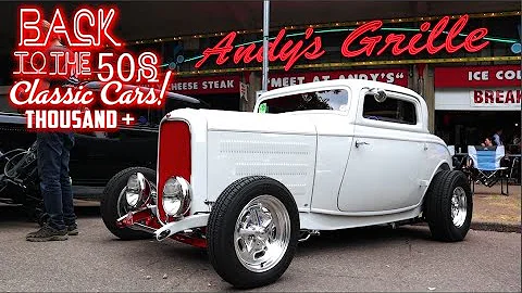 BACK TO THE 50S!!! 10,000 CLASSIC CARS! - Hot Rods, Street Rods, Classic Car Show, Muscle Cars 2023.