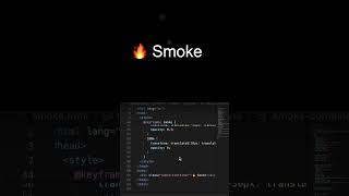 🔥 Epic Smoke Animation Tutorial | CSS &amp; HTML Effects | #shortsvideo #shorts #htmlshorts #htmlcss